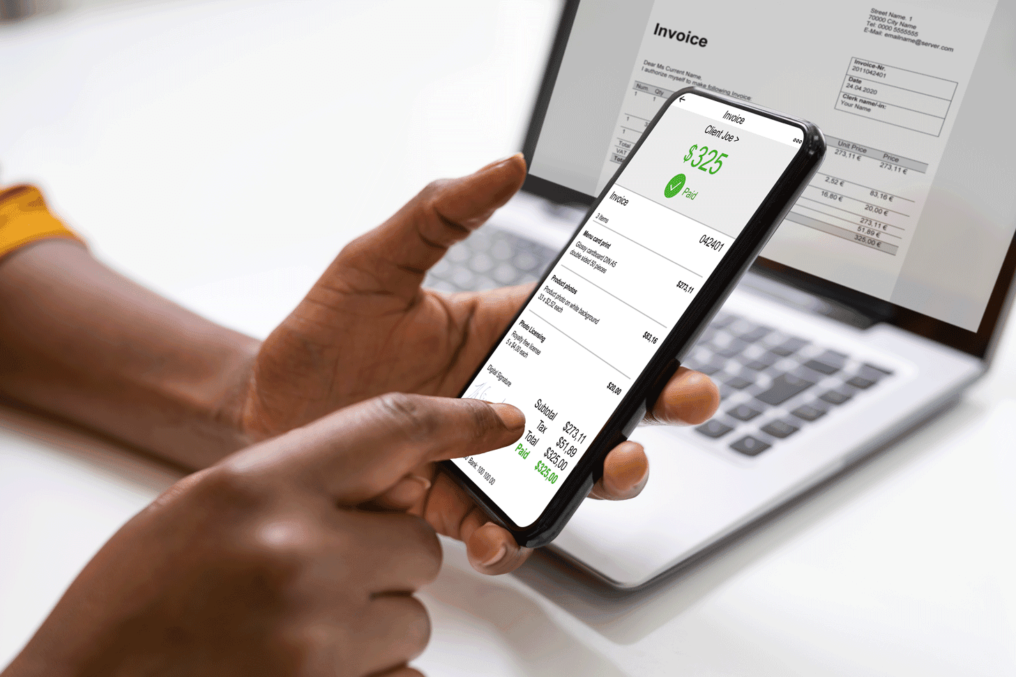 Stock management illustration